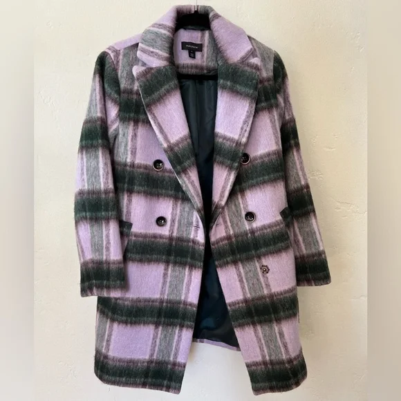 Halogen Jackets Coats Halogen Purple Green Plaid Jacket